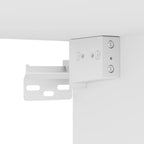 Armario de pared para garaje madera de ingeniería blanco