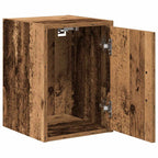Armarios de pared 2 uds para garaje madera antigua madera