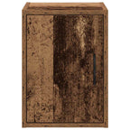 Armarios de pared 2 uds para garaje madera antigua madera