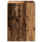 Armarios de pared 2 uds para garaje madera antigua madera