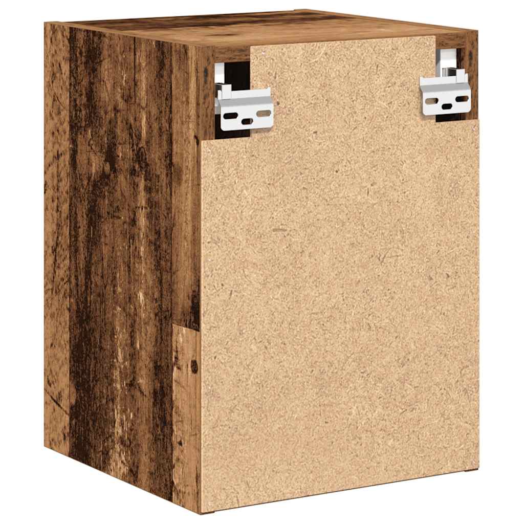 Armarios de pared 2 uds para garaje madera antigua madera