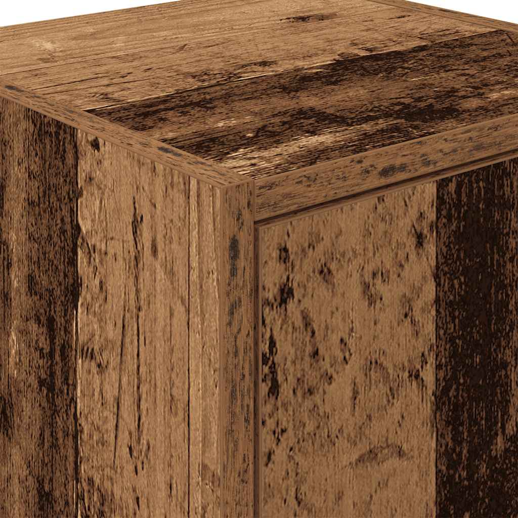 Armarios de pared 2 uds para garaje madera antigua madera