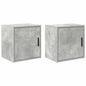 Armarios de pared 2 uds para garaje madera antigua madera