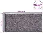 Felpa antideslizante para pintores 10 m 180 g/m² gris
