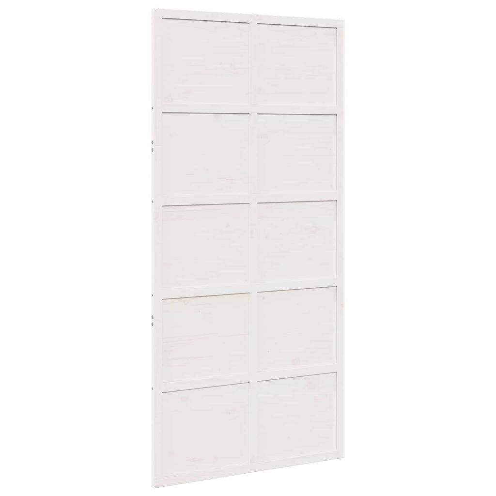Puerta Corrediza 100 x 208 cm Madera de Pino Maciza