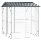 Jaula para Aves Antracita 215 x 208 x 247 cm Acero Galvanizado