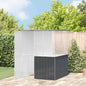 Jaula para Aves Antracita 165 x 165 x 200 cm Acero Galvanizado