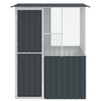 Jaula para Aves Antracita 165 x 165 x 200 cm Acero Galvanizado