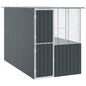 Jaula para Aves Antracita 165 x 165 x 200 cm Acero Galvanizado
