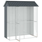 Jaula para Aves Antracita 215 x 110 x 247 cm Acero Galvanizado