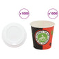 Tazas de café de papel 1000 uds 12oz 300ml blanco