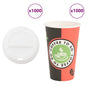 Tazas de café de papel 1000 uds 12oz 300ml blanco