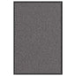Felpudo a rayas negro y gris 115x200 cm