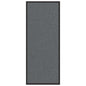 Felpudo a rayas negro y gris 115x200 cm