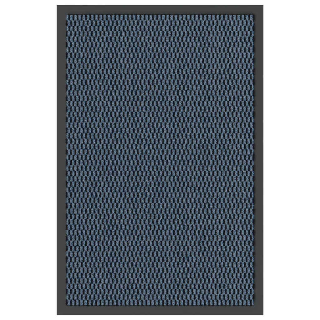 Felpudo a rayas negro y gris 115x200 cm