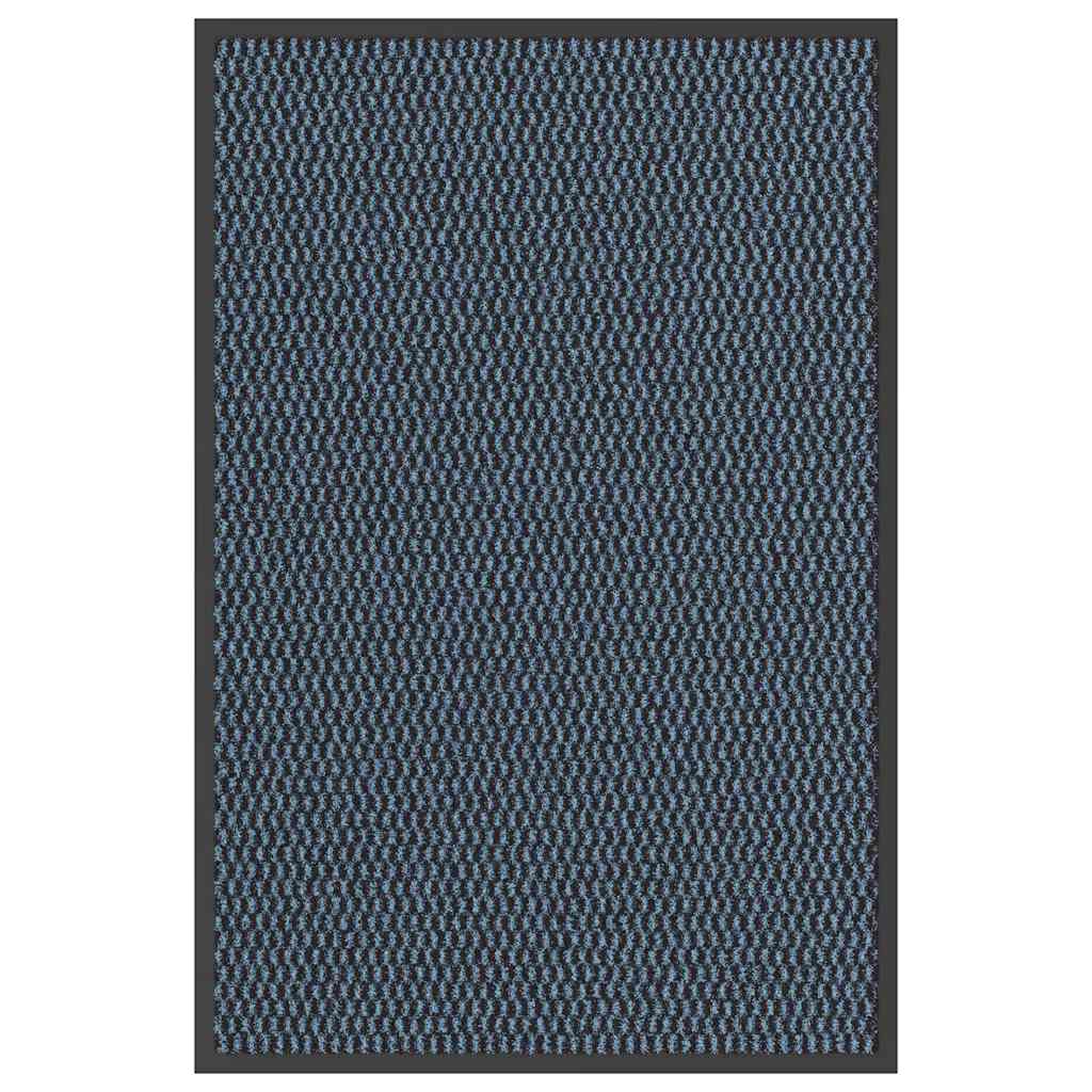 Felpudo a rayas negro y gris 115x200 cm