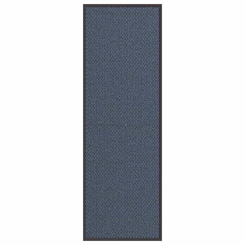 Felpudo a rayas negro y gris 115x200 cm