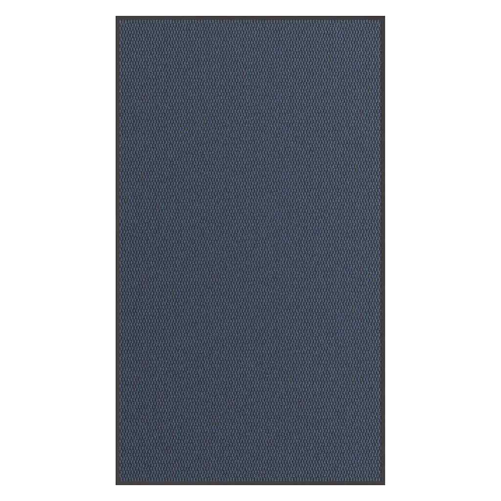 Felpudo a rayas negro y gris 115x200 cm