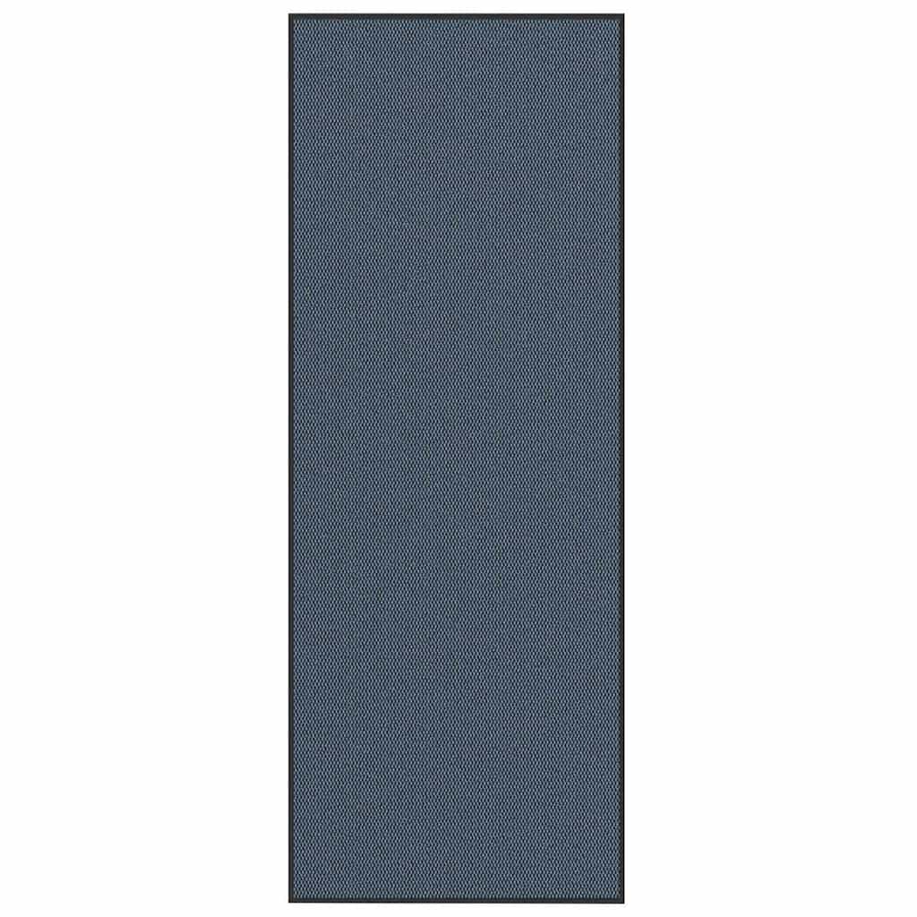 Felpudo a rayas negro y gris 115x200 cm