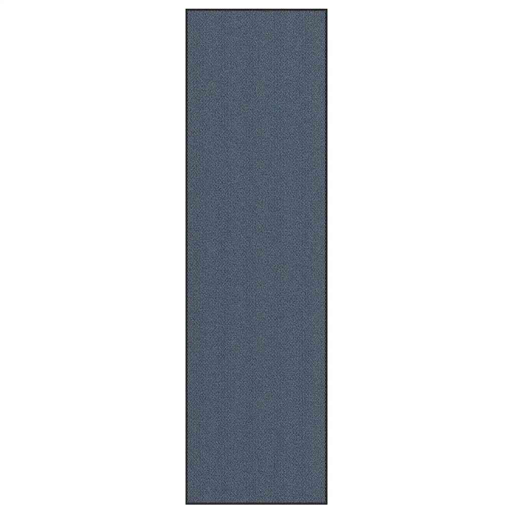 Felpudo a rayas negro y gris 115x200 cm