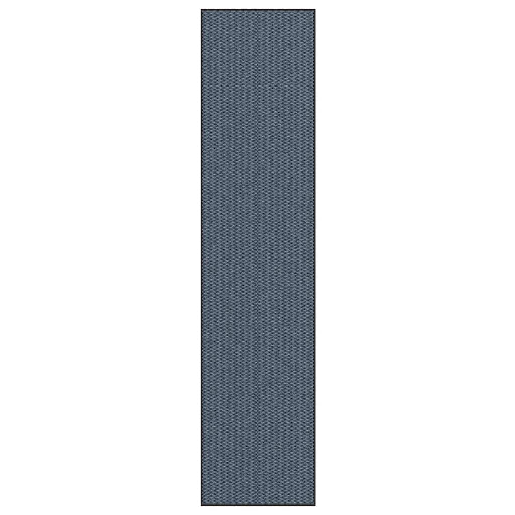 Felpudo a rayas negro y gris 115x200 cm