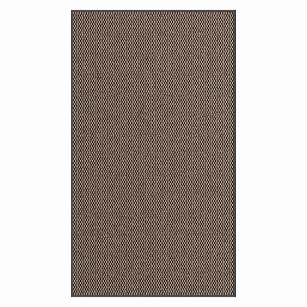Felpudo a rayas negro y gris 115x200 cm