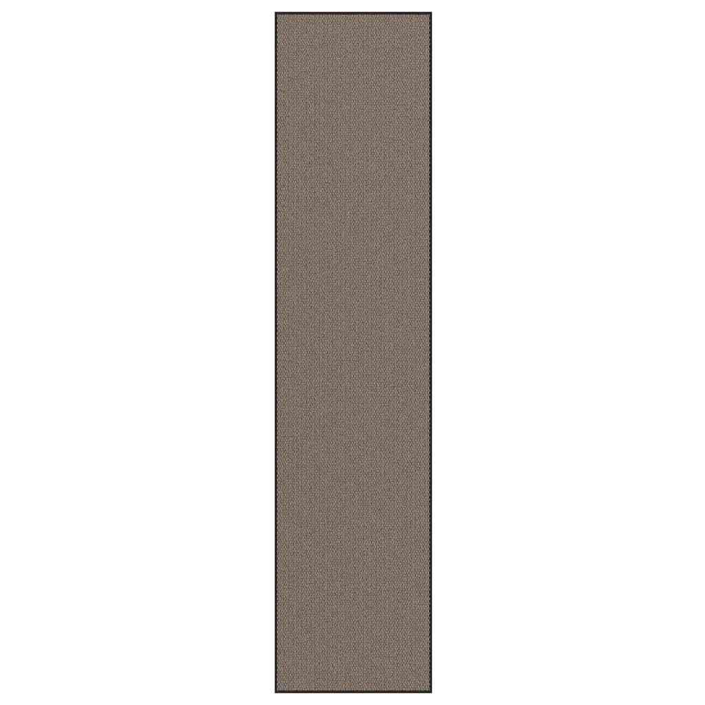Felpudo a rayas negro y gris 115x200 cm