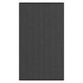 Felpudo a rayas negro y gris 115x200 cm