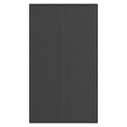 Felpudo a rayas negro y gris 115x200 cm
