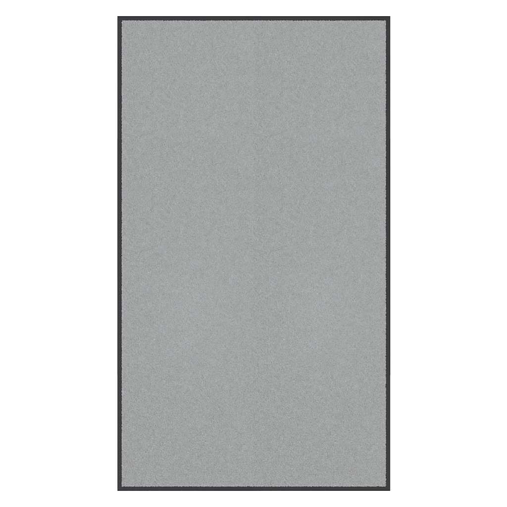 Felpudo a rayas negro y gris 115x200 cm