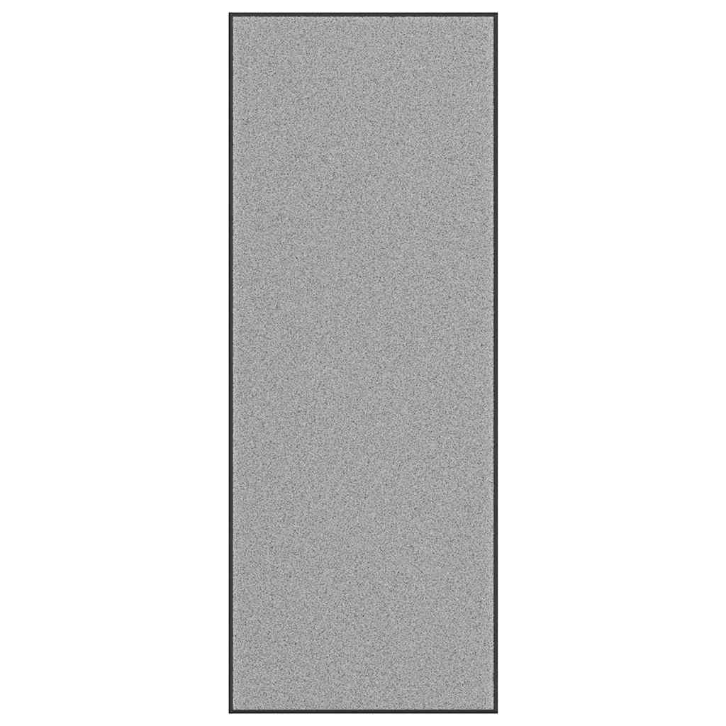Felpudo a rayas negro y gris 115x200 cm