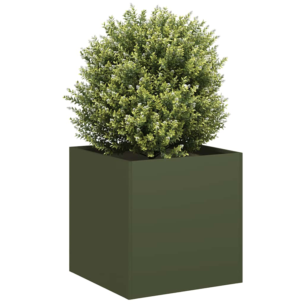 Jardinera 100x100x80 cm acero inoxidable
