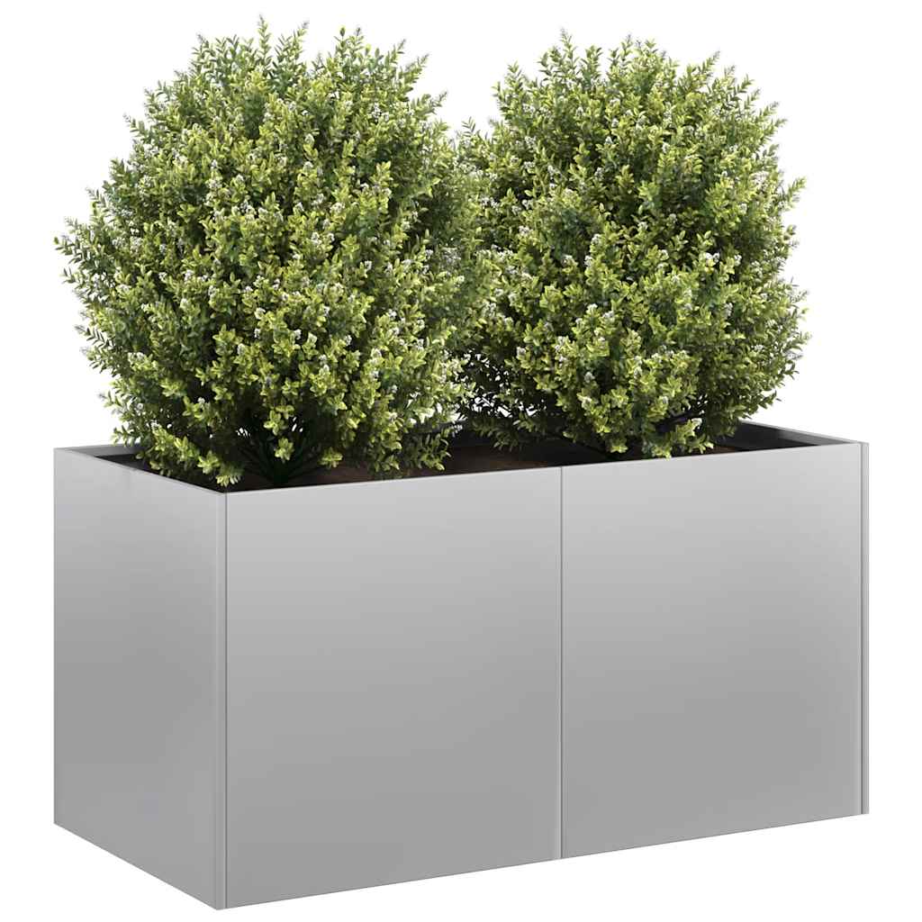 Jardinera 100x100x30 cm de acero galvanizado