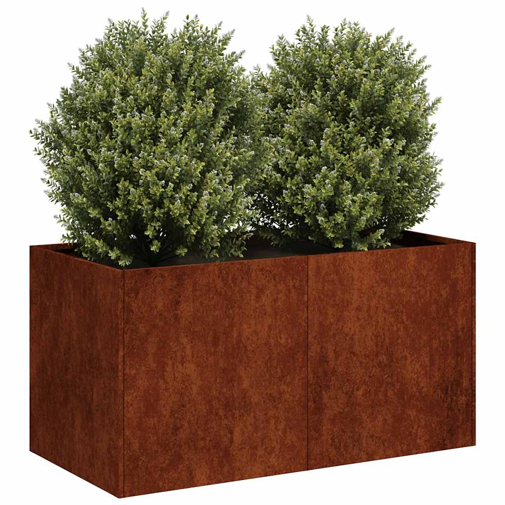 Jardinera 100x100x80 cm acero inoxidable