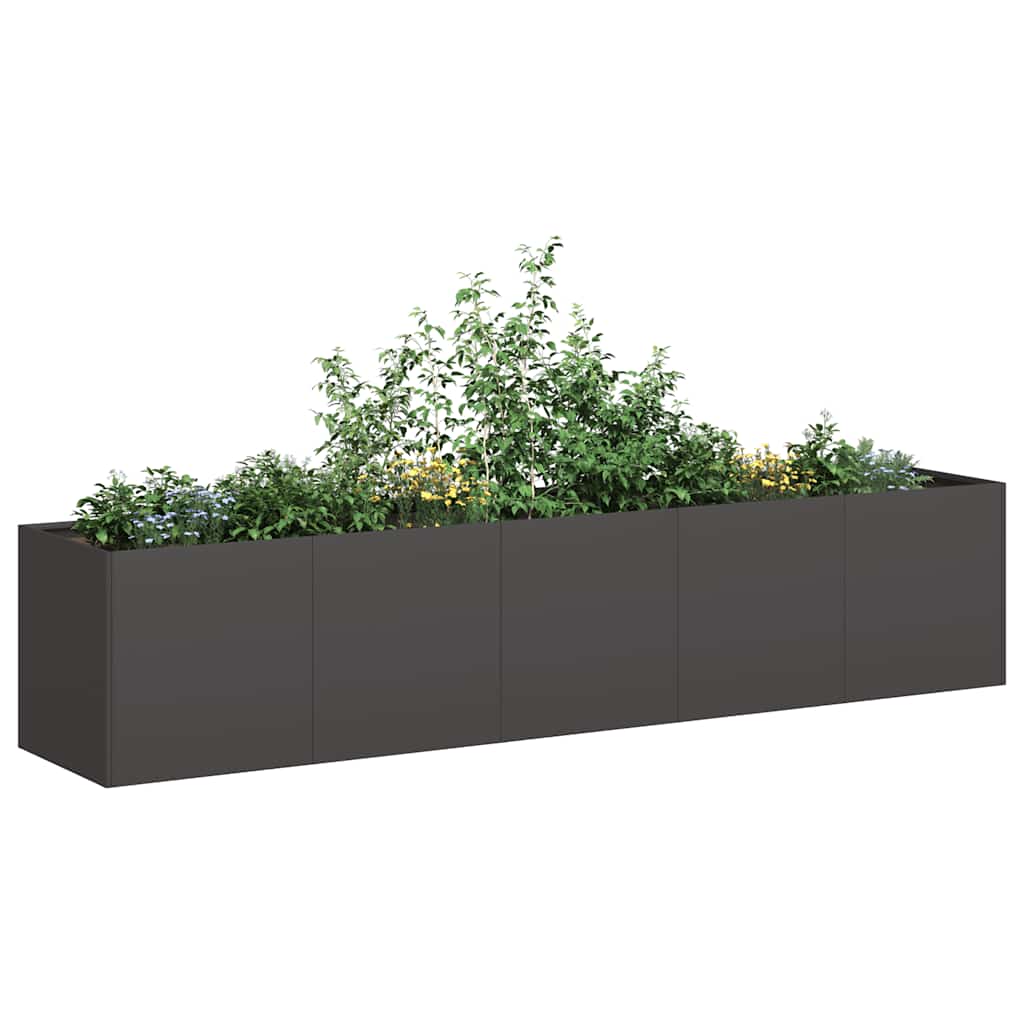 Jardinera 100x100x30 cm de acero galvanizado