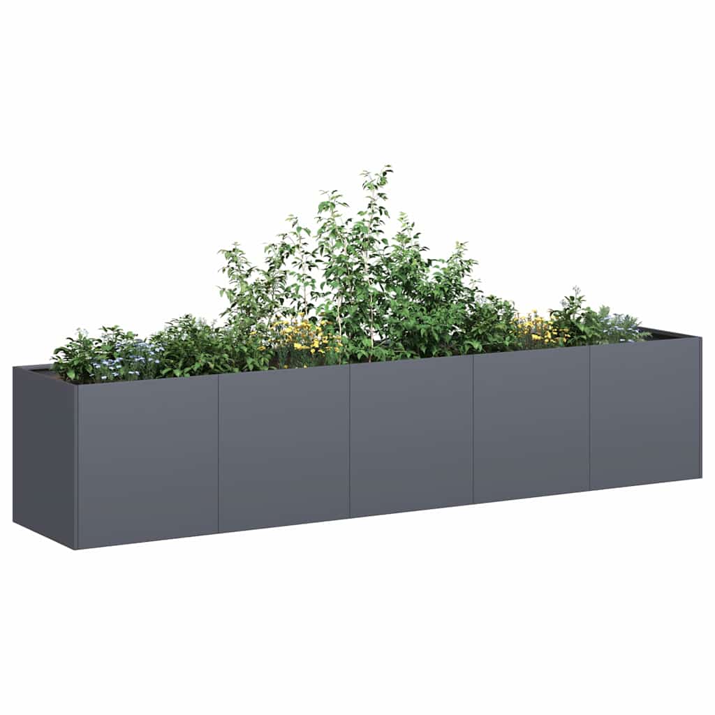 Jardinera 100x100x30 cm de acero galvanizado