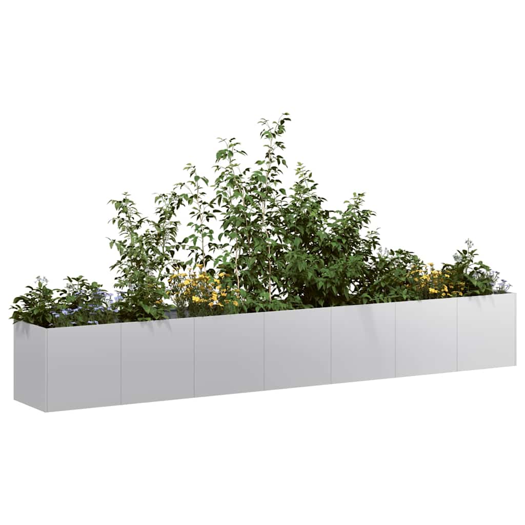 Jardinera 100x100x30 cm de acero galvanizado