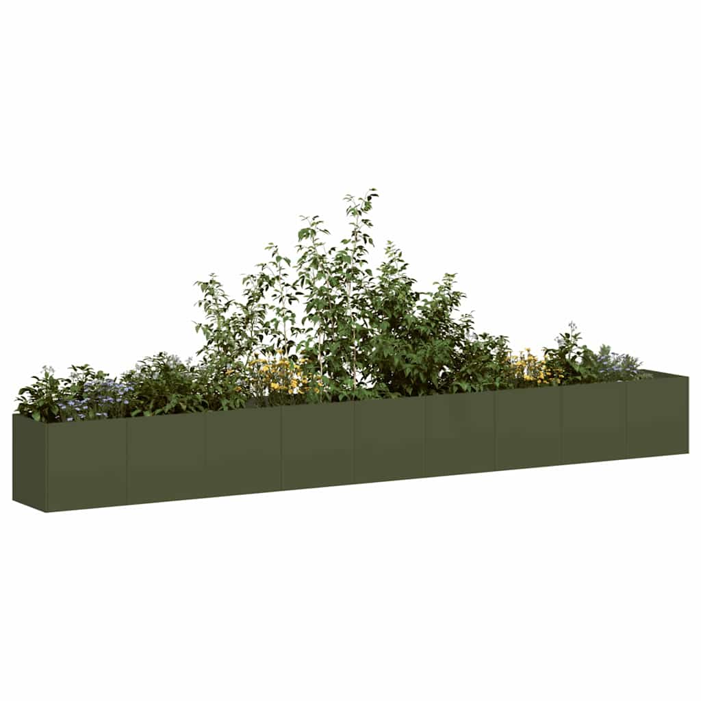 Jardinera 100x100x80 cm acero inoxidable