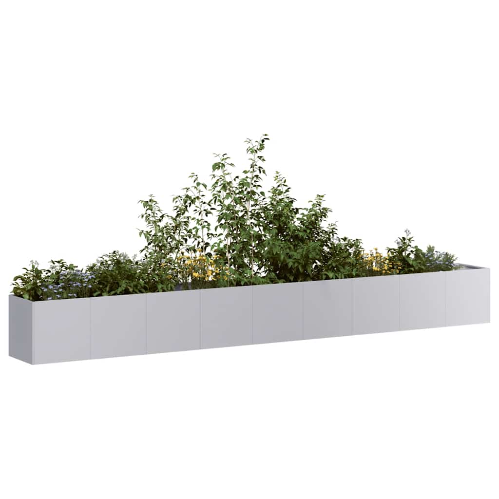 Jardinera 100x100x30 cm de acero galvanizado