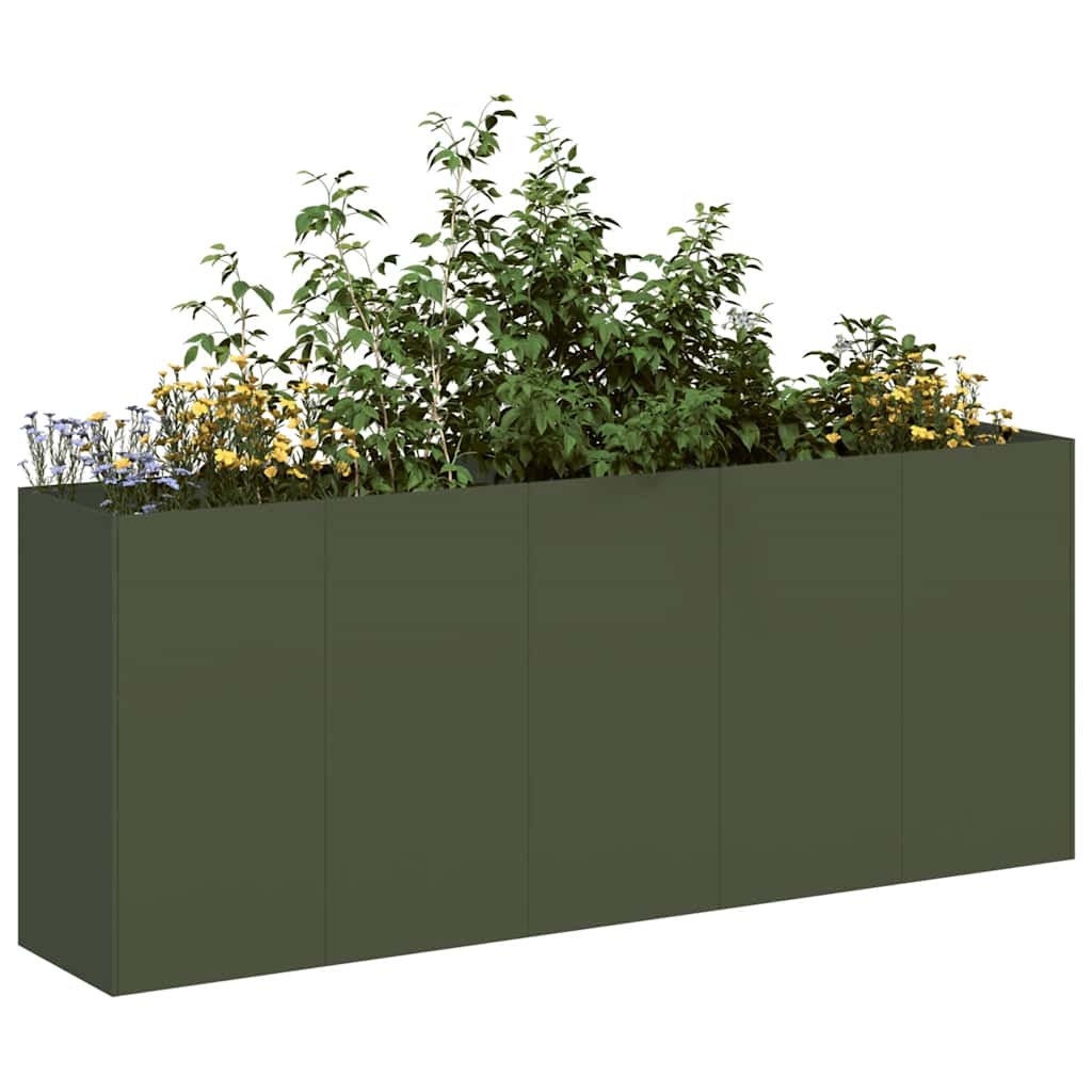 Jardinera 100x100x80 cm acero inoxidable