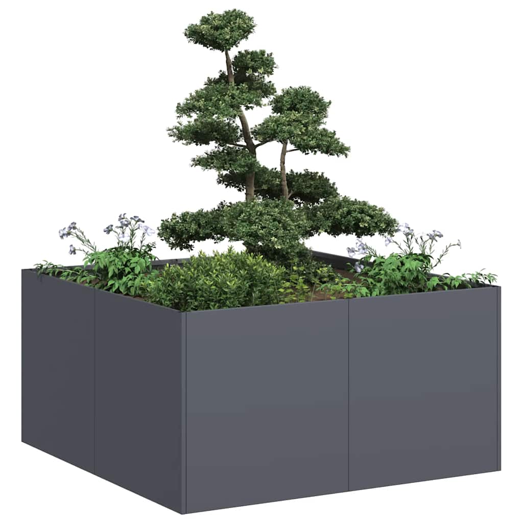 Jardinera 100x100x80 cm acero inoxidable