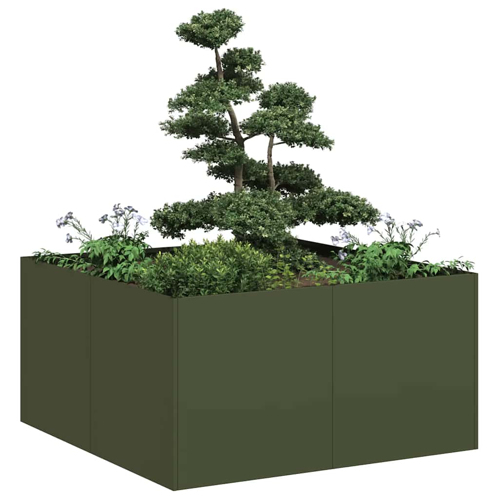 Jardinera 100x100x80 cm acero inoxidable