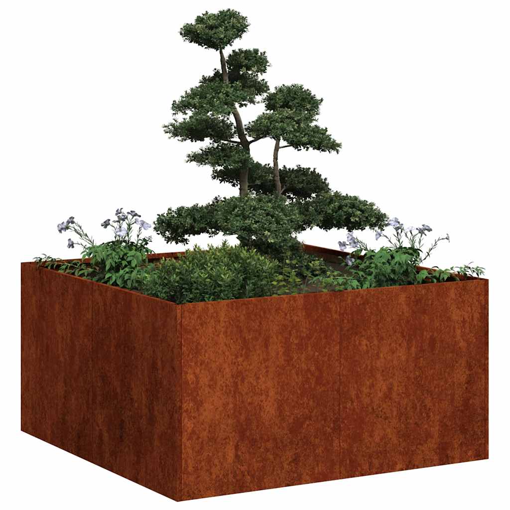 Jardinera 100x100x80 cm acero inoxidable