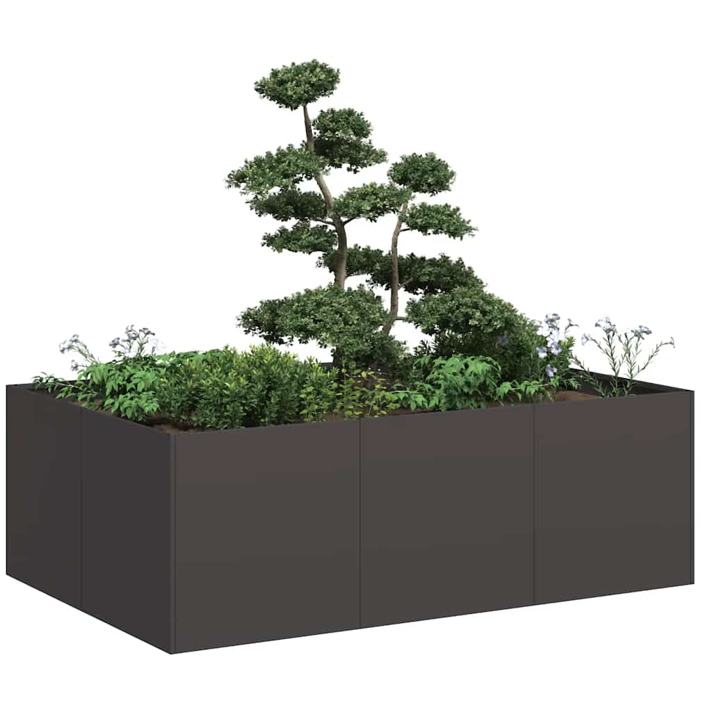 Jardinera 100x100x80 cm acero inoxidable