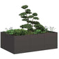 Jardinera 100x100x80 cm acero inoxidable