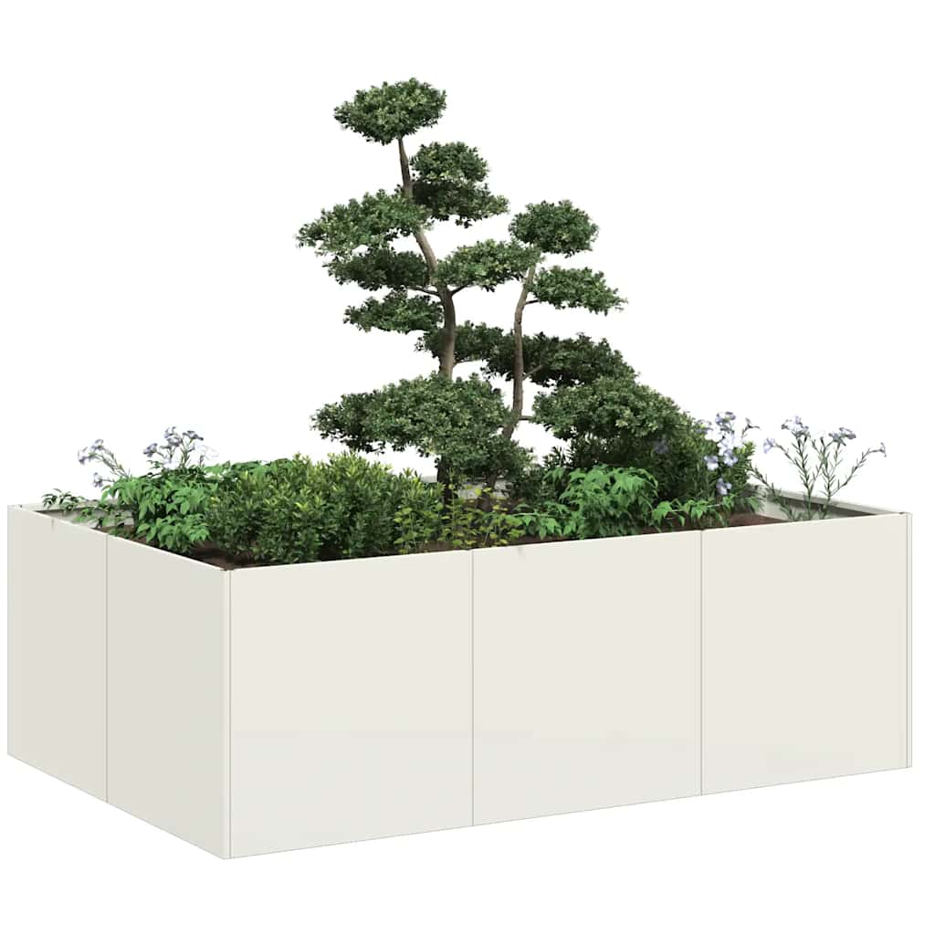 Jardinera 100x100x80 cm acero inoxidable