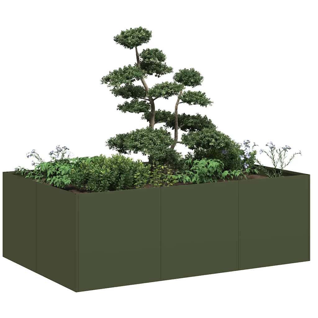 Jardinera 100x100x80 cm acero inoxidable