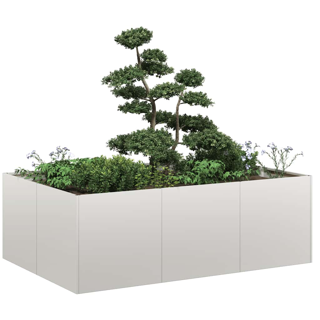 Jardinera 100x100x80 cm acero inoxidable