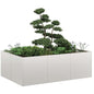 Jardinera 100x100x80 cm acero inoxidable