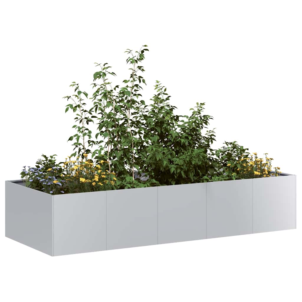 Jardinera 100x100x30 cm de acero galvanizado